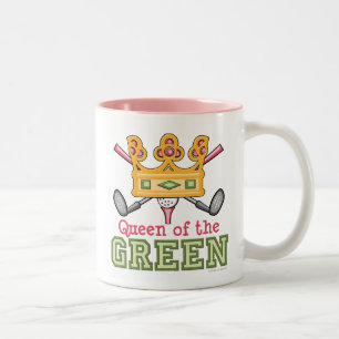 De Café Em Dois Tons Rainha da caneca verde do golfe