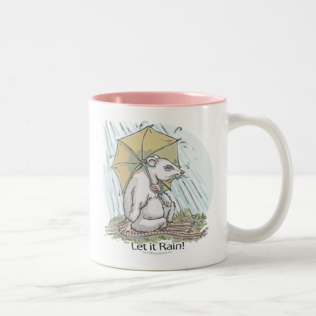 De Café Em Dois Tons Rato sob a caneca do guarda-chuva (Direita)
