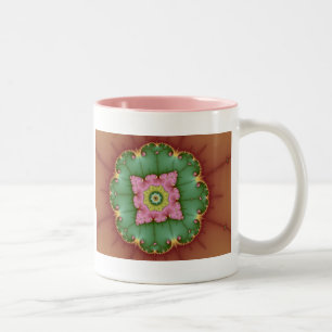 De Café Em Dois Tons Redonda - Caneca Fractal