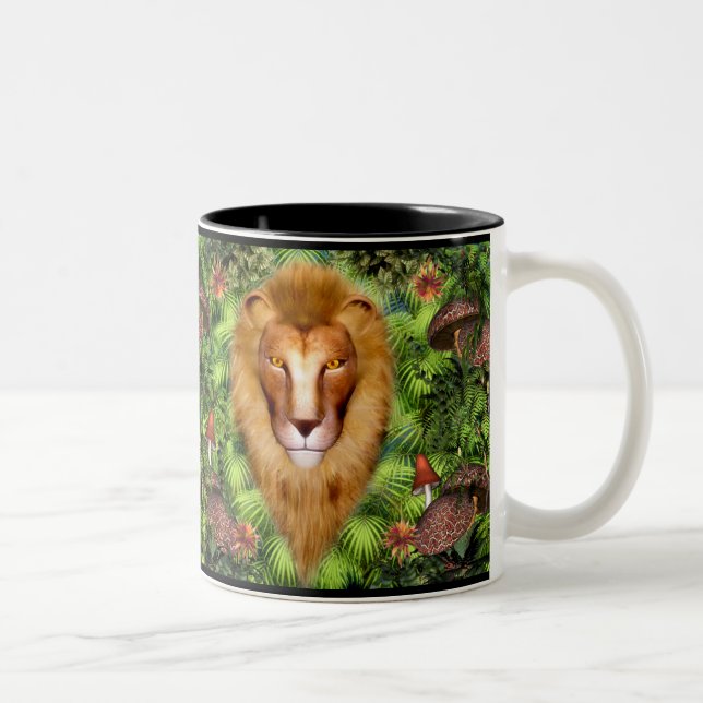 De Café Em Dois Tons Rei da caneca da selva (Direita)