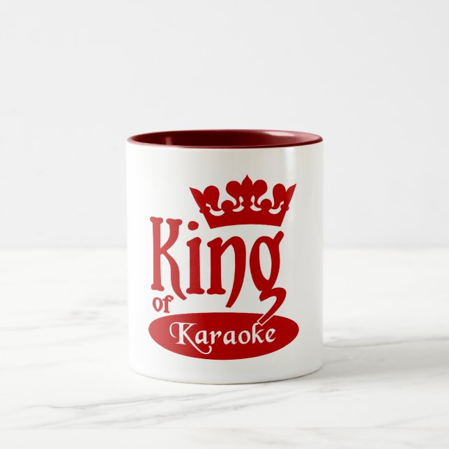De Café Em Dois Tons Rei da caneca do karaoke - escolha o estilo & a (Centro)