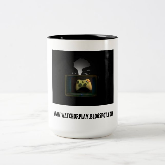 DE CAFÉ EM DOIS TONS RELÓGIO OU CANECA DO JOGO (Centro)