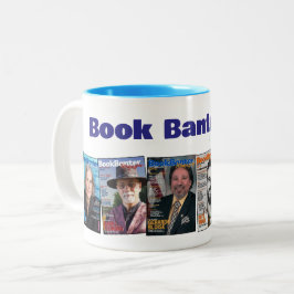 De Café Em Dois Tons Revista Book Banter Colagem | Caneca
