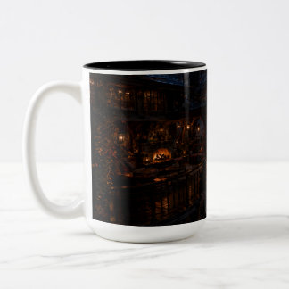 De Café Em Dois Tons River Valley Lodge Caneca Preta | Soothing Savage