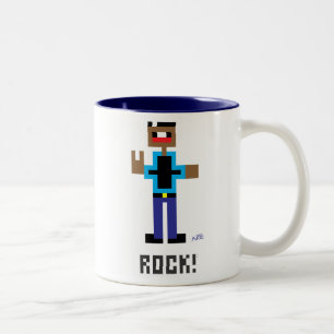 De Café Em Dois Tons Rocha! caneca