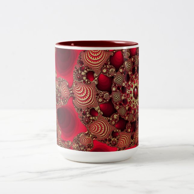 De Café Em Dois Tons Rubis & caneca Dourado (Centro)