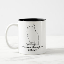 De Café Em Dois Tons Sabedoria animal da caneca | da coruja do