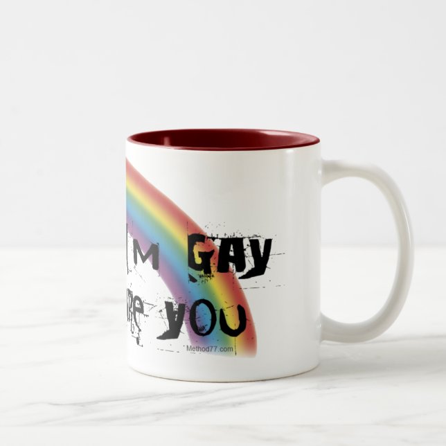 De Café Em Dois Tons Saiba que eu sou caneca alegre (Direita)