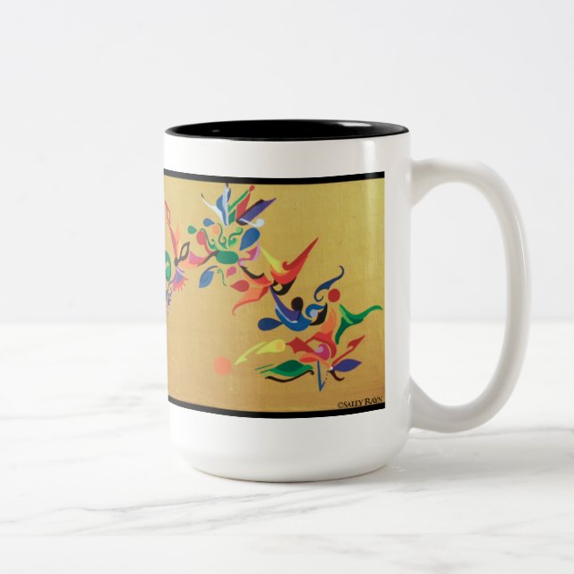 De Café Em Dois Tons Sally Rayn: Caneca do primavera 1 do dragão (Direita)