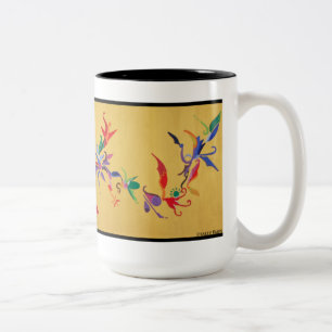 De Café Em Dois Tons Sally Rayn: Caneca do primavera 2 do dragão