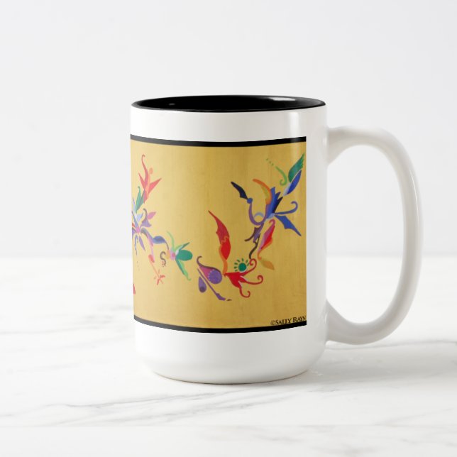 De Café Em Dois Tons Sally Rayn: Caneca do primavera 2 do dragão (Direita)