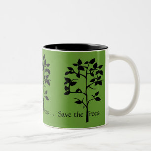 De Café Em Dois Tons Salvar a caneca das árvores