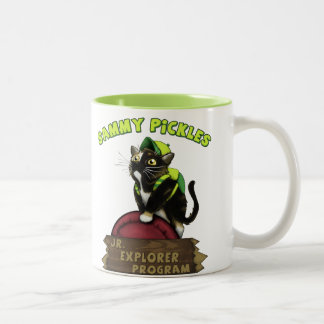 De Café Em Dois Tons Sammy conserva a caneca do programa do explorador