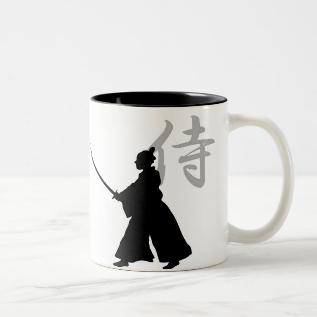 De Café Em Dois Tons Samurai obtido? Caneca (Direita)