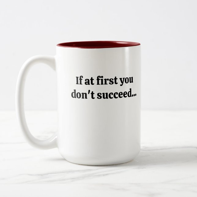 De Café Em Dois Tons Se no começo você não conseguir fazer caneca (Esquerda)