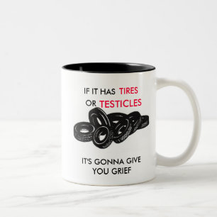 DE CAFÉ EM DOIS TONS SE TEM A CANECA DOS PNEUS…
