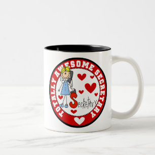 De Café Em Dois Tons Secretário totalmente impressionante Caneca