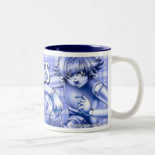 De Café Em Dois Tons Seiki, caneca monocromática do logotipo