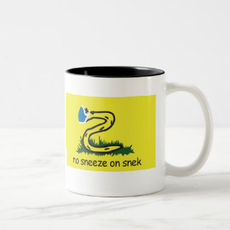 De Café Em Dois Tons Sem espirros na caneca Snek