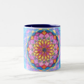 De Café Em Dois Tons Senhora Mestre Mandala Caneca
