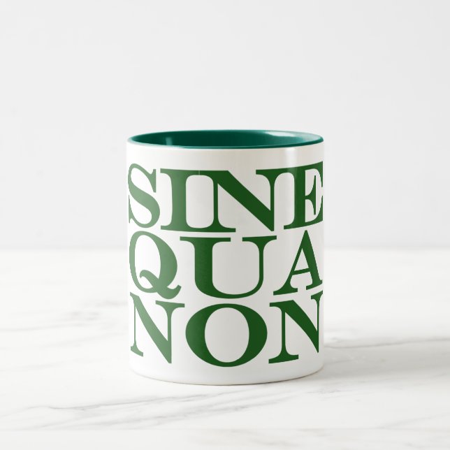 De Café Em Dois Tons Seno - qua - caneca não Latin das citações (Centro)