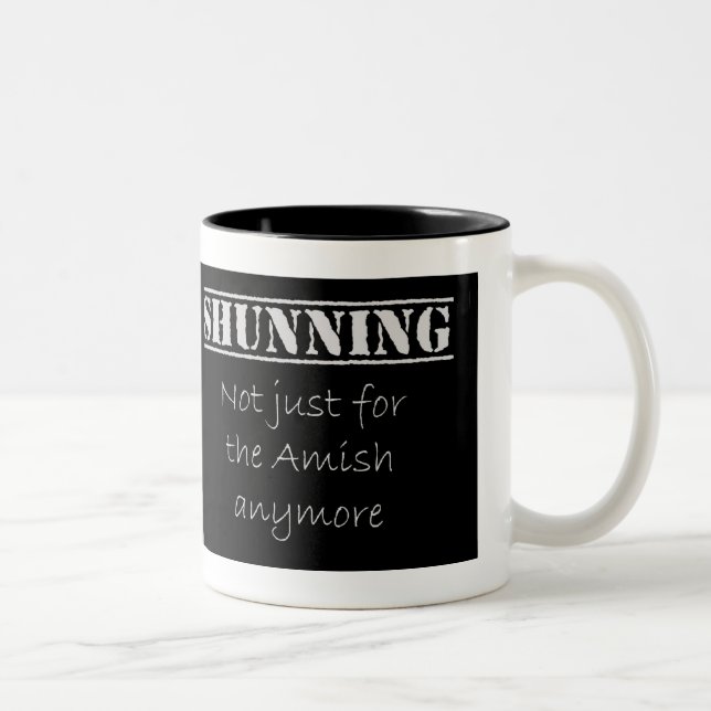 De Café Em Dois Tons Shunning - não apenas para os Amish - a caneca (Direita)