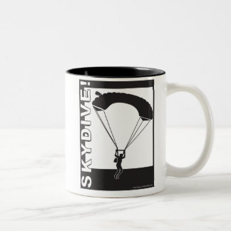 De Café Em Dois Tons Sob o dossel SkyDive! Caneca