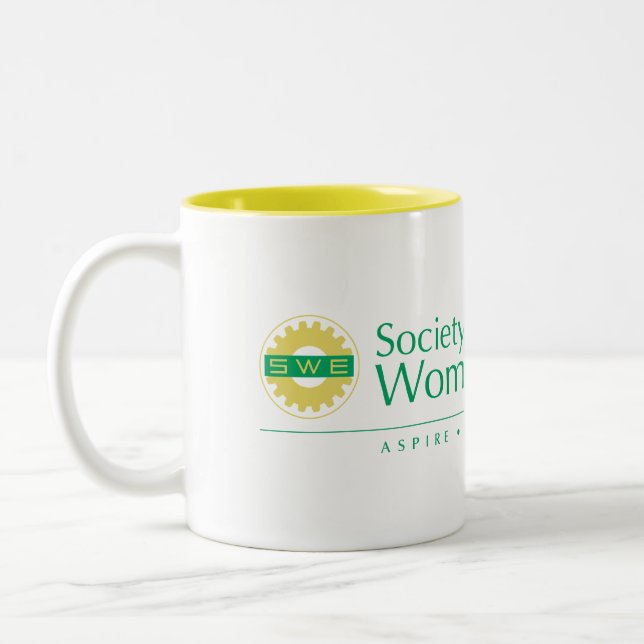 De Café Em Dois Tons Sociedade da caneca amarela dos engenheiros das (Esquerda)