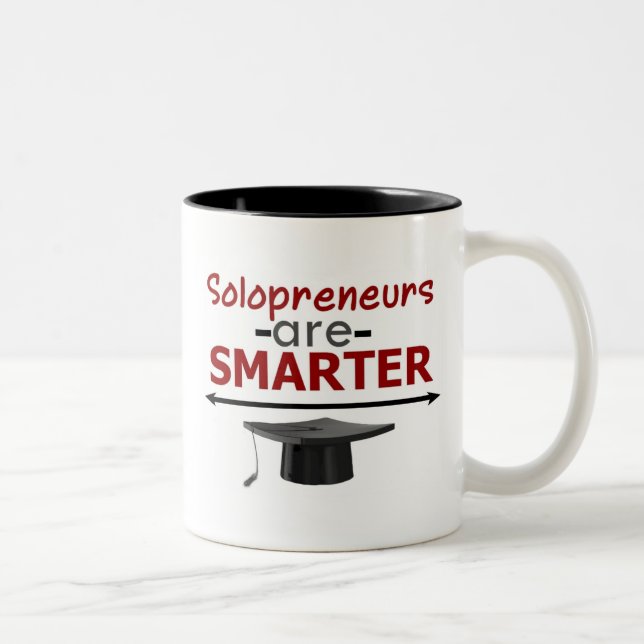 De Café Em Dois Tons Solopreneurs é uma caneca mais esperta (Direita)