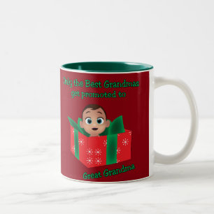 De Café Em Dois Tons Somente as melhores avós obtêm a caneca promovid