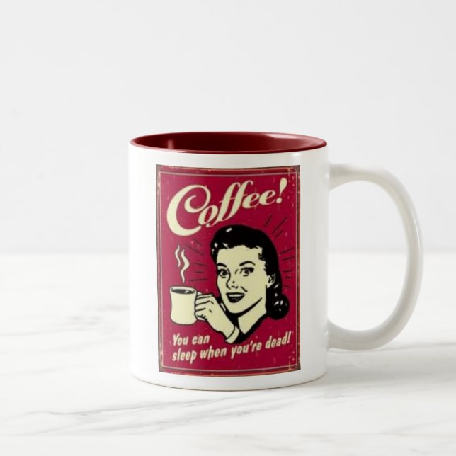 De Café Em Dois Tons Sono quando sua caneca inoperante (Direita)