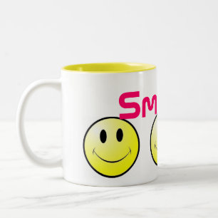 De Café Em Dois Tons Sorriso!!! Caneca