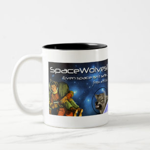 De Café Em Dois Tons SpaceWolves!: A caneca