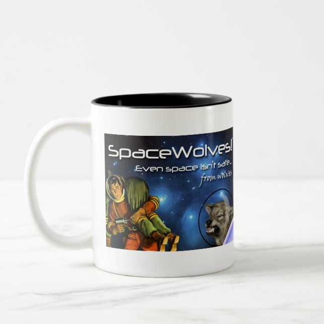 De Café Em Dois Tons SpaceWolves!: A caneca (Esquerda)
