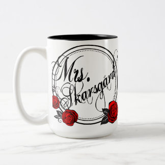 De Café Em Dois Tons Sra. nova Skarsgard Caneca