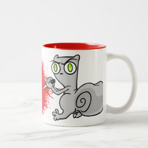 De Café Em Dois Tons Stabby Stabby: Espumoso a caneca do esquilo