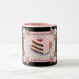De Café Em Dois Tons ~Stressed apenas a caneca para trás soletrada