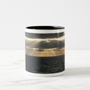De Café Em Dois Tons Sun irradia a caneca