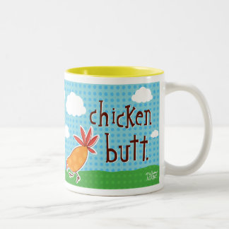 De Café Em Dois Tons suposição que? bumbum da galinha! caneca