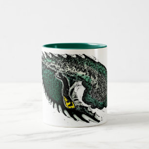 De Café Em Dois Tons Surfer levanta lágrimas artísticas teatrais caneca