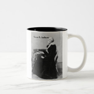 De Café Em Dois Tons Susan B. Anthony - feminista verdadeira - caneca
