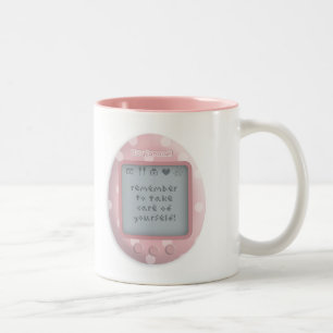 De Café Em Dois Tons Tamagotchi inspirou a caneca