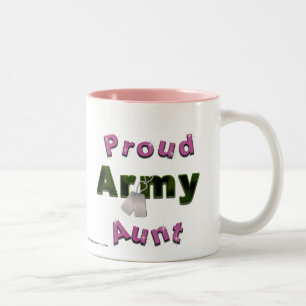 De Café Em Dois Tons Tia orgulhosa Caneca do exército