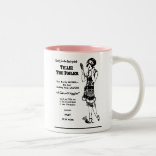 De Café Em Dois Tons Tillie a caneca 1926 da ilustração do Toiler