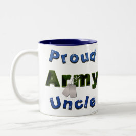 De Café Em Dois Tons Tio orgulhoso Caneca do exército