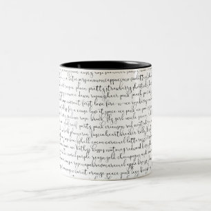 De Café Em Dois Tons Toda a caneca do batom das cores