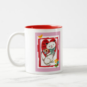 De Café Em Dois Tons Toda minha caneca do gato dos namorados do amor