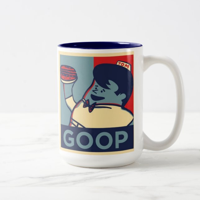 De Café Em Dois Tons Tom grande Eastside para o presidente Caneca (Direita)