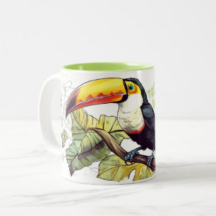 De Café Em Dois Tons Toucan, faça! Caneca