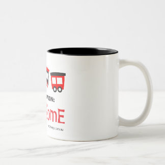 De Café Em Dois Tons Trem do alvo - destino: impressionante - caneca